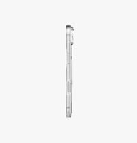 UNIQ Heldro Air slim FlexGrip case for iPhone Air Clear - stand mode