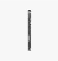 UNIQ Heldro Air slim FlexGrip case for iPhone 17 Pro Max Smoke - stand mode