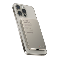 Momax Q.Mag X Gen 2 5000mAh Magnetic Power Bank Titanium - Front