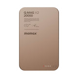 باور بانك مغناطيسي لاسلكي Momax Q.Mag X2 الجيل الثاني بسعة 20000 ملي أمبير وشحن 35 واط طراز IP133L2