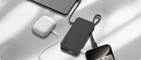 باور بانك موماكس Power Vital+ بسعة 10,000 مللي امبير مع كيبلين تايب سي مدمجين | Momax Power Vital+ Power Bank 10000mAh with 2 Built-In USB-C Cables