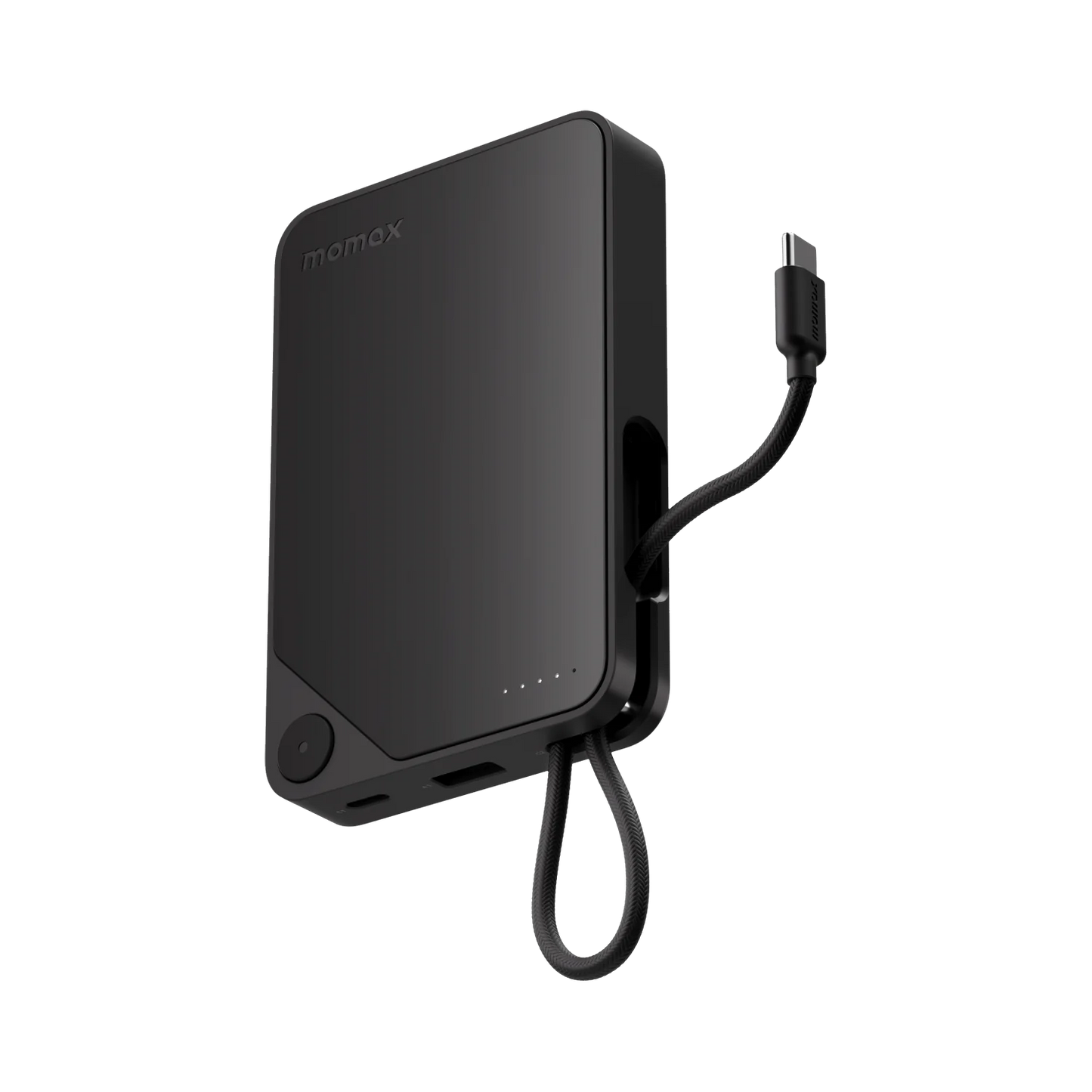 باور بانك موماكس Power X بسعة 10000 مللي امبير مع كيبل USB-C مدمج | Momax Power X 10000mAh Battery Pack with Built-in USB-C Cable