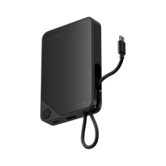 باور بانك موماكس Power X بسعة 10000 مللي امبير مع كيبل USB-C مدمج | Momax Power X 10000mAh Battery Pack with Built-in USB-C Cable
