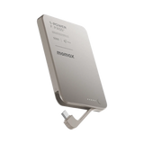 باور بانك مغناطيسي Momax 1-Power F.Pass+ بسعة 5000 ملي أمبير مع كيبل USB-C مدمج وشحن 20 واط طراز IP157L