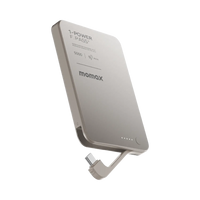 Momax 1-Power F.Pass+ 5000mAh Magnetic Power Bank Titanium - Front