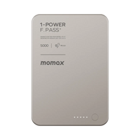 Momax 1-Power F.Pass+ 5000mAh Magnetic Power Bank Titanium - Back
