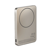 Momax 1-Power F.Pass+ 5000mAh Magnetic Power Bank Titanium - Side