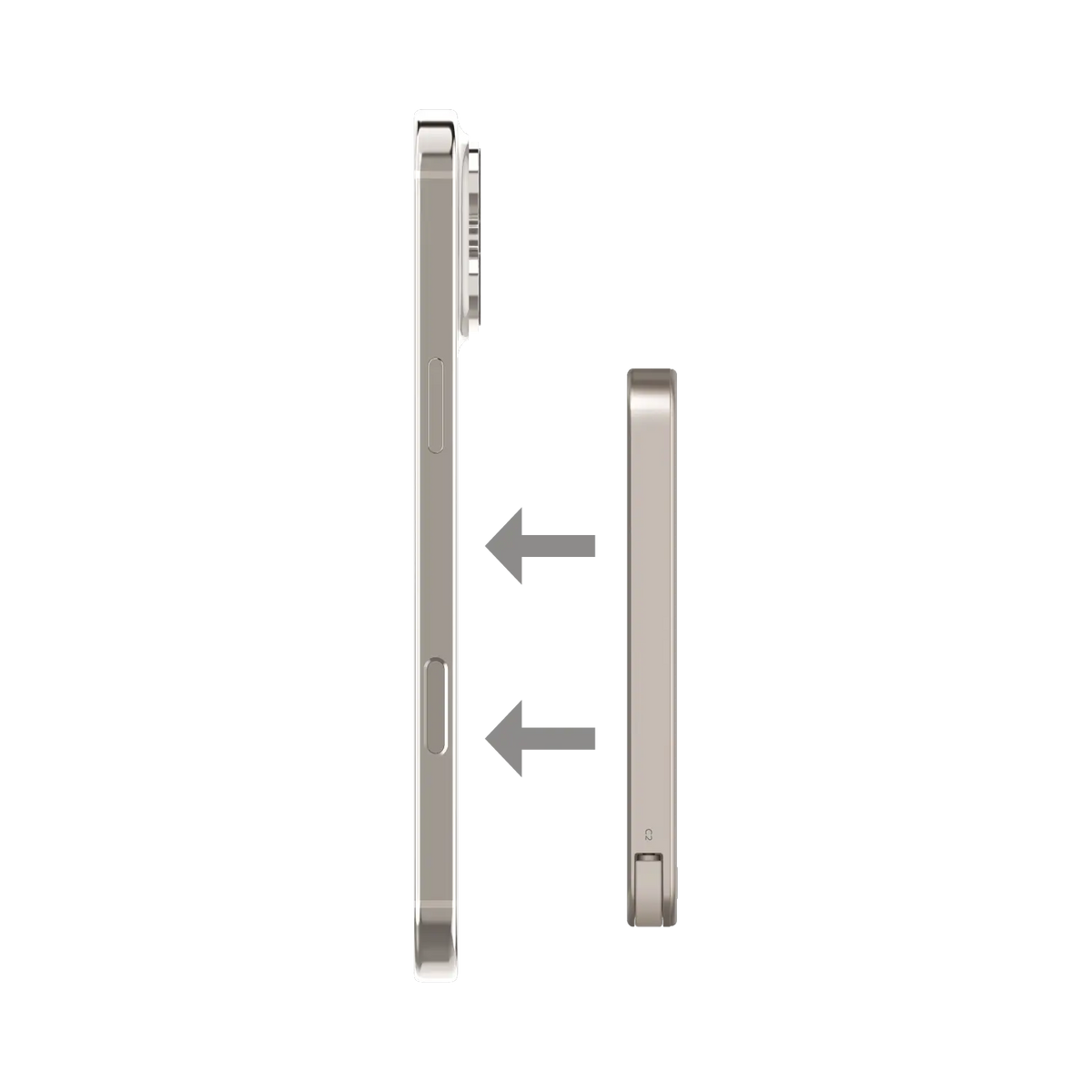 Momax 1-Power F.Pass+ 5000mAh Magnetic Power Bank Titanium - Cable