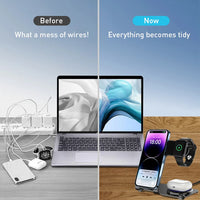 WiWU Power Air 3 in 1 Charger Wireless 15W - WiWU 3-in-1 Charger Wireless 15W
