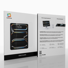 Master iPad Glass Screen Protector Clear iPad A16 - Protection Bundle