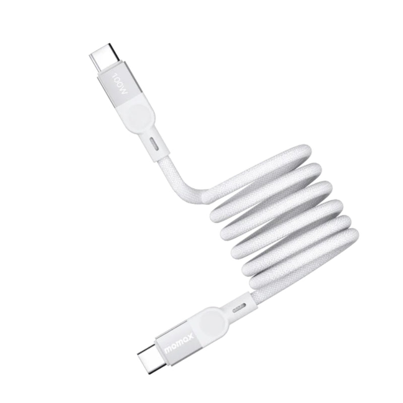 Kabloya Magnetîk a USB-C bo USB-C ya Momax Mag Link 100W, 1m - Kabloya Magnetîk a Momax Mag Link, USB-C bo USB-C, Şarjkirina Bilez 100W, Dirêjahiya 1m