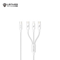 كيبل شحن Lenyes LC521 3 في 1 طول 1.2 متر شحن ونقل بيانات لعدة أجهزة | Lenyes LC521 3-in-1 Charging Cable 1.2m Charge and Data Multi-Device