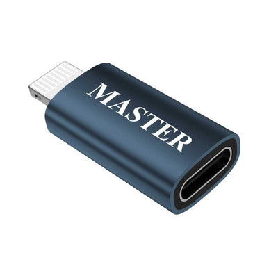 Master USB-C Female to Lightning Male Adapter Blue MSADCFTOLM-BL