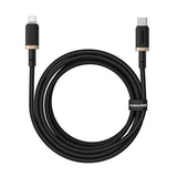 Baseus Dura Cable USB-C to Lightning 20W 2m Gold+Black | كابل بيسوس ديورا لايتننج 20 واط 2 متر ذهبي وأسود