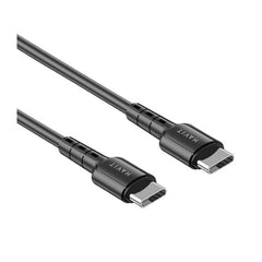 Havit CB6325 Cable Type-C to Type-C 1.2m 100W Black -كيبل سريع السحن بقوة 100واط وطول 1.2متر من هافيت