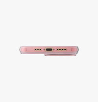 UNIQ Iridescia case for iPhone 16 Pro Max Pink Prism - bottom cutouts