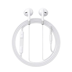 سماعات أذن سلكية من جويرووم بصوت نقي ومريح - أبيض | JOYROOM Wired Half In Ear Earphones Crisp Sound & Comfort - White