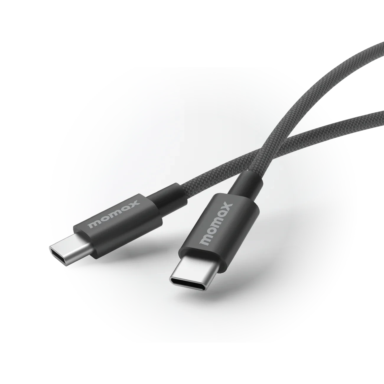 Kabloya Momax Elite 60W USB-C bo USB-C ya bi pêçayî, 1.5 m - Kabloya Momax Elite USB-C bo USB-C, şarjkirina bilez 60W, 1.5 m
