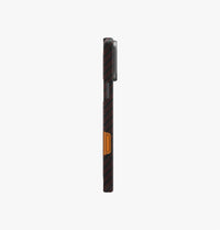 UNIQ Keva Edge 100 percent aramid case for iPhone 17 Pro Max Rust Orange - side profile