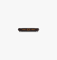 UNIQ Keva Edge 100 percent aramid case for iPhone 17 Pro Max Rust Orange - camera cutout