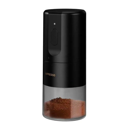 ماكينة تحضير قهوة إسبريسو محمولة بمطحنة مخروطية من ليبريسو - اسود | LePresso Portable Coffee Conical Grinder Espresso Machine - Black