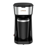 ماكينة صنع القهوة ليبريسو بقدرة 450 واط مع كوب سفر حراري - اسود | LePresso Coffee Maker with Travelling Mug 450W - Black