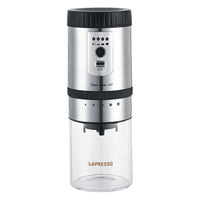 مطحنة القهوة المحمولة من ليبريسو مع حاوية تخزين | Lepresso Portable Mini Coffee Grinder with Storage