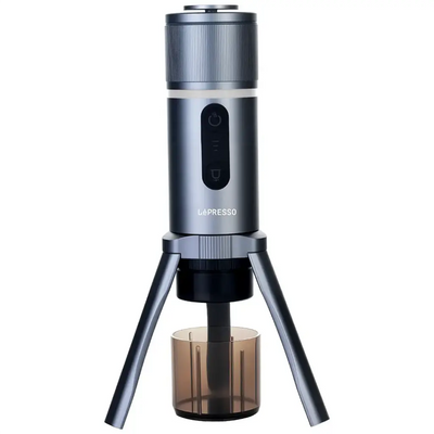 ماكينة الاسبريسو المحمولة ليبريسو بروجيت بخاصية التشغيل بلمسة واحدة - رمادي | LePresso Brewjet Portable Espresso Maker One-Touch Operation - Grey