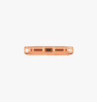 UNIQ LifePro Xtreme anti-fingerprint case for iPhone 17 Pro Max Volt Orange - bottom cutouts
