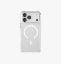 UNIQ LifePro Xtreme Tinsel glitter case for iPhone 17 Pro Max Clear Glitter - front view