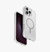 UNIQ LifePro Xtreme frosted anti-fingerprint case for iPhone 16 Pro Max Frost Clear - front and back