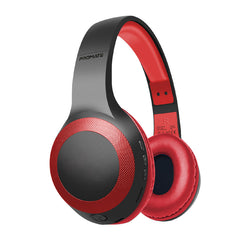 Promate LaBoca Deep Bass Wireless Headphones 200mAh Red-Front