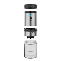 مطحنة القهوة المحمولة من ليبريسو مع حاوية تخزين | Lepresso Portable Mini Coffee Grinder with Storage
