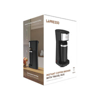 ماكينة صنع القهوة ليبريسو بقدرة 450 واط مع كوب سفر حراري - اسود | LePresso Coffee Maker with Travelling Mug 450W - Black