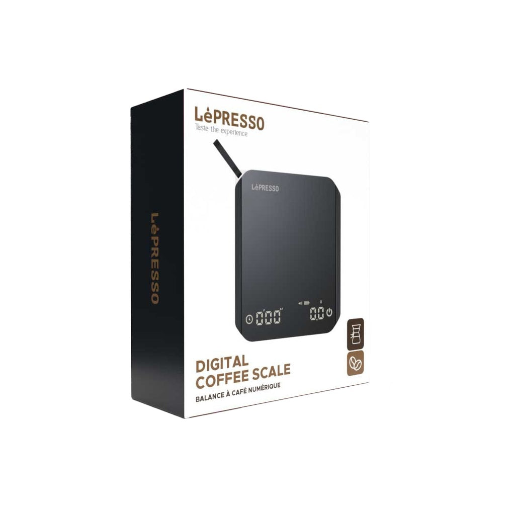 ميزان القهوة الرقمي الصغير من ليبريسو مع مؤقت | Lepresso Mini Digital Coffee Scale with Timer