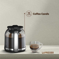 ماكينة القهوة ليبريسو 2 في 1 للاسبريسو و القهوة بالتنقيط بضغط 15 بار - اسود | LePresso 2in1 Espresso Coffee Machine 15 Bar - Black