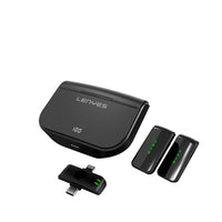 ميكروفون لافالير لاسلكي Lenyes LM203 ثنائي منافذ Type-C و Lightning بطارية 4 ساعات | Lenyes LM203 Dual Wireless Lavalier Microphone Type-C & Lightning 4H Battery