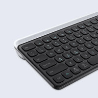 لوحة مفاتيح لاسلكية Lenyes WK106 صامتة حامل مدمج بلوتوث مزدوج 2.4GHz 99 مفتاح شحن Type-C | Lenyes WK106 Silent Wireless Keyboard Dual Bluetooth 2.4GHz 99 Keys Built-in Stand Type-C