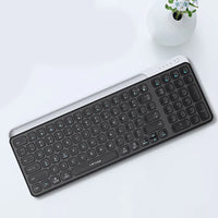 لوحة مفاتيح لاسلكية Lenyes WK106 صامتة حامل مدمج بلوتوث مزدوج 2.4GHz 99 مفتاح شحن Type-C | Lenyes WK106 Silent Wireless Keyboard Dual Bluetooth 2.4GHz 99 Keys Built-in Stand Type-C