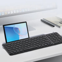 لوحة مفاتيح لاسلكية Lenyes WK106 صامتة حامل مدمج بلوتوث مزدوج 2.4GHz 99 مفتاح شحن Type-C | Lenyes WK106 Silent Wireless Keyboard Dual Bluetooth 2.4GHz 99 Keys Built-in Stand Type-C