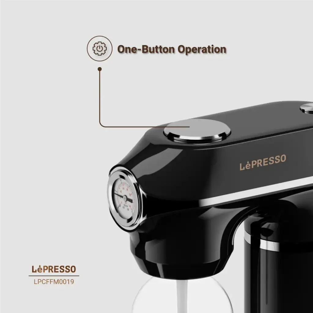 ماكينة مياه غازية ليبريسو بسعة 1 لتر وعداد ضغط | LePresso Sparkling Water Maker 1L With Pressure Gauge