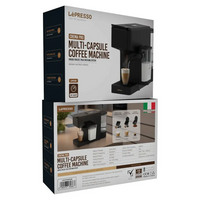 Lepresso Crema Pro Multi-Capsule Coffee Machine – Black | ماكينة قهوة ليبريسو كريما برو متعددة الكبسولات – أسود