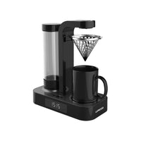 Makîneya Qehweyê ya LePresso 650ml bi Dîmendera Saetê ya LED - Reş