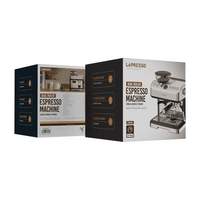 ماكينة اسبريسو ليبريسو مع طاحونة مخروطية وعصا تبخير - فضي | Lepresso Espresso Machine Conical Grinder & Steamer – Silver