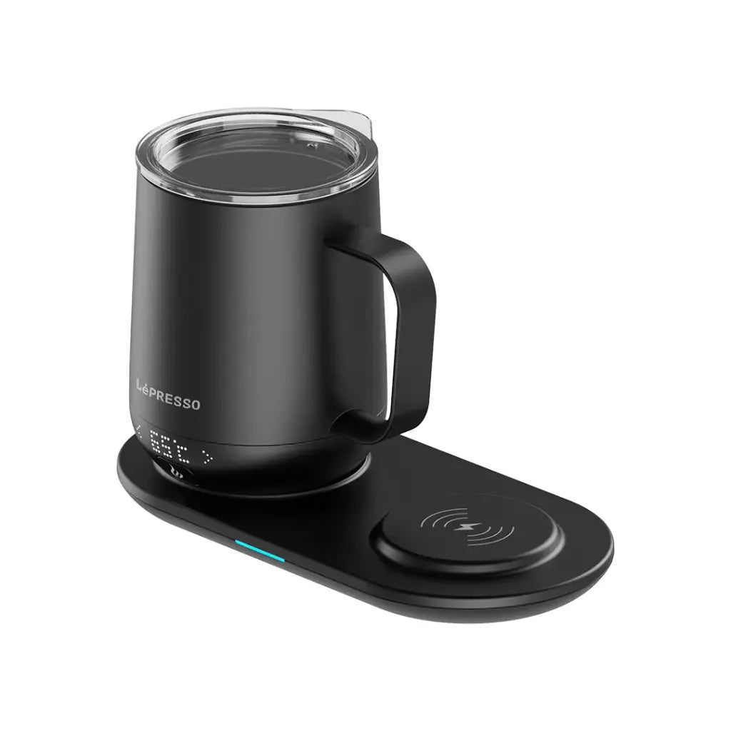 Kûpa Germkirî ya LePresso Smart 12oz bi Bala Şarjkirina Bêtêl - Reş
