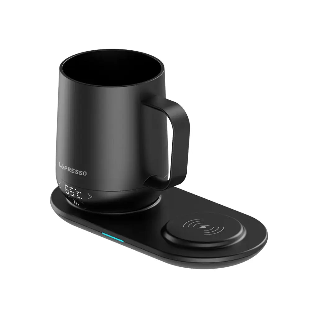 Kûpa Germkirî ya LePresso Smart 12oz bi Bala Şarjkirina Bêtêl - Reş