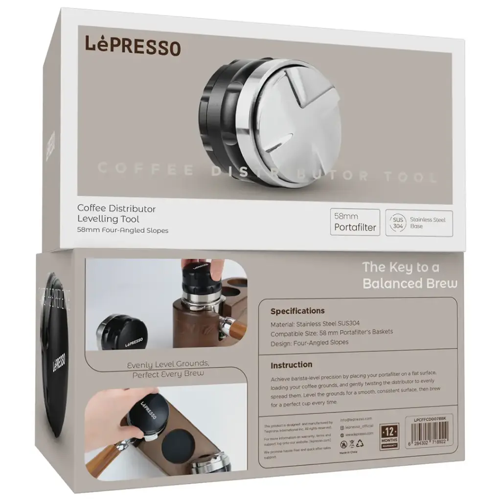 Lepresso Coffee Distributor Levelling Tool Black - Detail 3