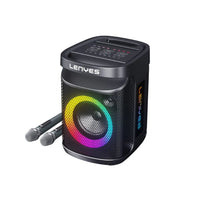 مكبر صوت لينيس S881 كاراوكي 120W بلوتوث 5.3 TWS مقاوم للماء إضاءة RGB راديو FM | Lenyes S881 120W Karaoke Bluetooth 5.3 TWS Waterproof RGB FM Speaker