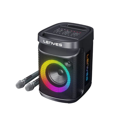 مكبر صوت لينيس S881 كاراوكي 120W بلوتوث 5.3 TWS مقاوم للماء إضاءة RGB راديو FM | Lenyes S881 120W Karaoke Bluetooth 5.3 TWS Waterproof RGB FM Speaker