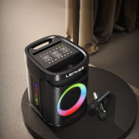مكبر صوت لينيس S881 كاراوكي 120W بلوتوث 5.3 TWS مقاوم للماء إضاءة RGB راديو FM | Lenyes S881 120W Karaoke Bluetooth 5.3 TWS Waterproof RGB FM Speaker